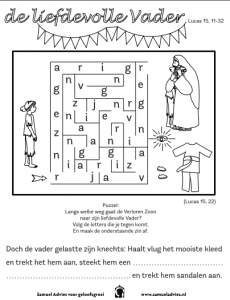 Verloren zoon werkje