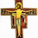 minikaartje 'Franciscus Kruis van San Damiano'