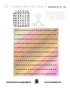 13e Zondag door het jaar A - Puzzel