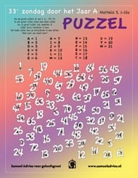 33e Zondag door het Jaar A - Puzzel