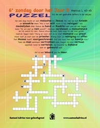 6e Zondag door het jaar B - Puzzel