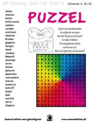 18e Zondag door het jaar B - Puzzel