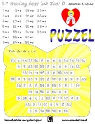 21e Zondag door het jaar B - Puzzel