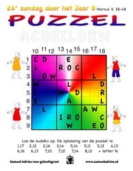 26e Zondag door het jaar B - Puzzel