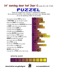 14e Zondag door het Jaar C - Puzzel