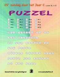 25e Zondag door het jaar - puzzel