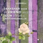 (dubbele) kaart - Dankbaar voor een vriend