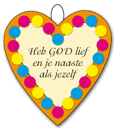 Hartje Heb God lief en je naaste als jezelf