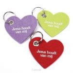 Sleutelhanger vilt 'Jezus houdt van mij'