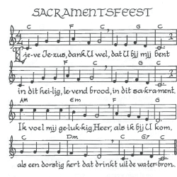 sacramentsfeest noten