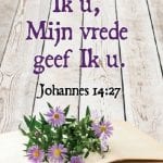 minikaart 'Vrede laat ik u'