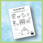 Kerst bouwplaat / knipplaat (vernieuwd)