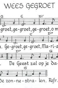 wees gegroet - noten