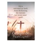 Kaart - 'Gezegende Paasdagen' - Hij is Verrezen