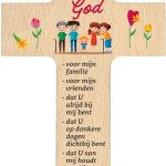 Kruisje 'Dank u God, voor mijn familie..'