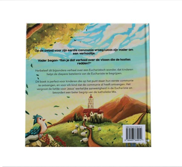 Achterkant boek de vissen die de Hosties redden